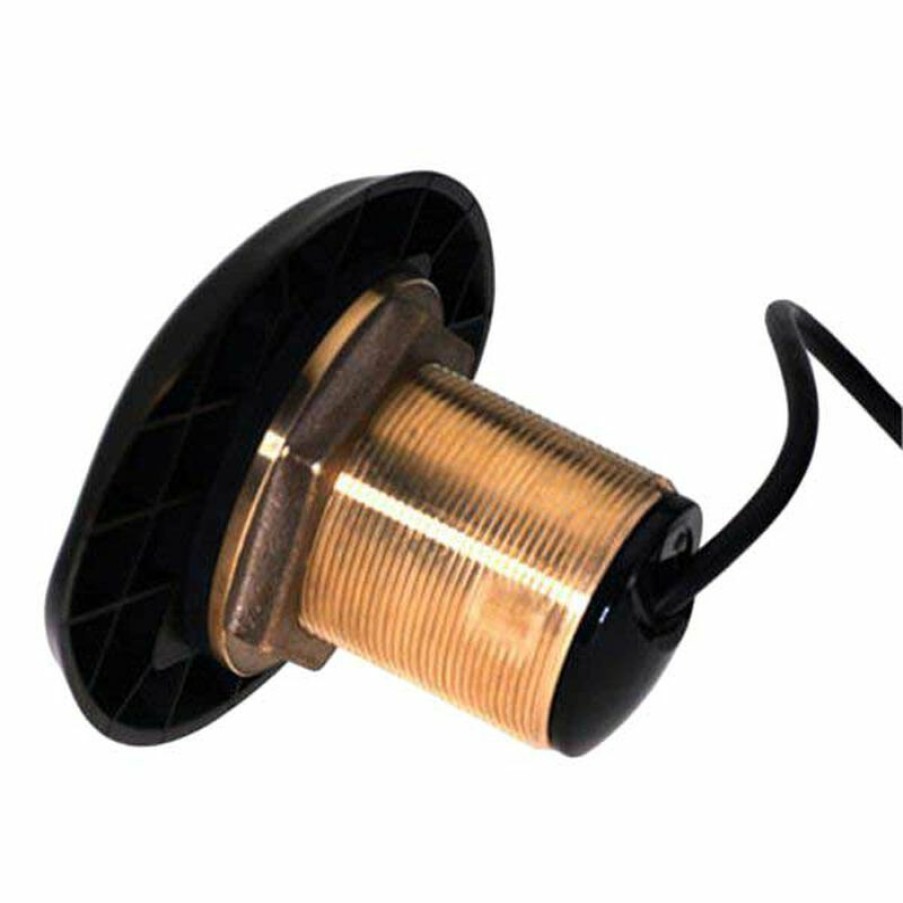 Sonar * | Lowrance Bronze Hdi 20 Tilted Element Thru Hull Transducer